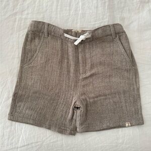 Crew Gauze Shorts - Brown Size 9-10Y